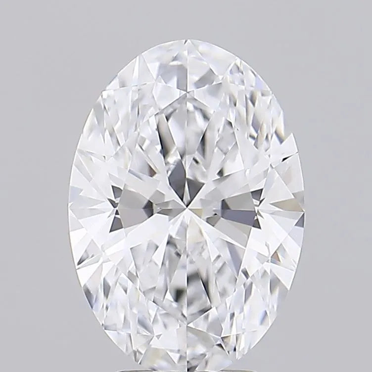 2.53ct Oval Lab Grown Diamond (Colour D, Clarity IF, Cut EX, IGI Certified)