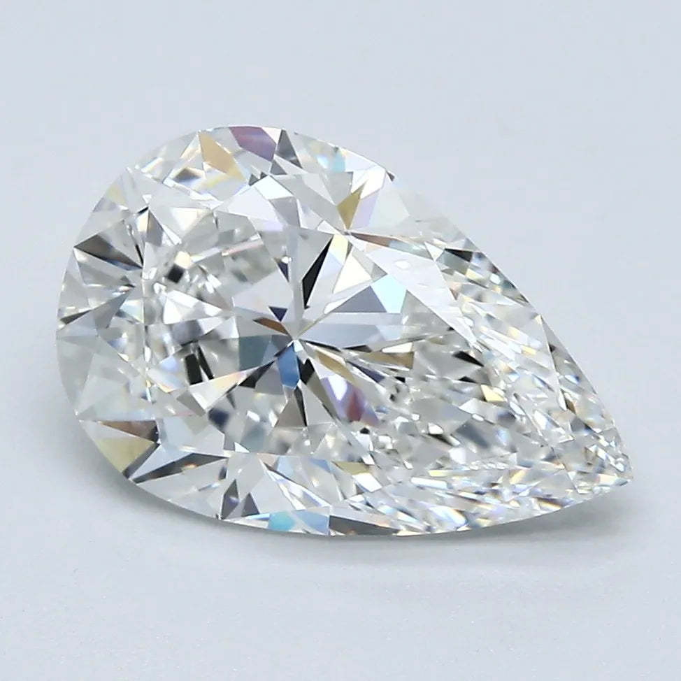 3.38ct Pear Natural Diamond (Colour F, Clarity VVS1, GIA Certified)