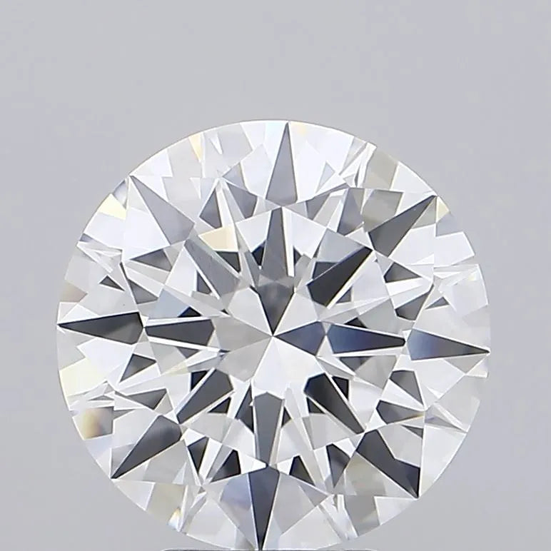 5.00ct Round Lab Grown Diamond (Colour D, Clarity VVS2, Cut ID, IGI Certified)