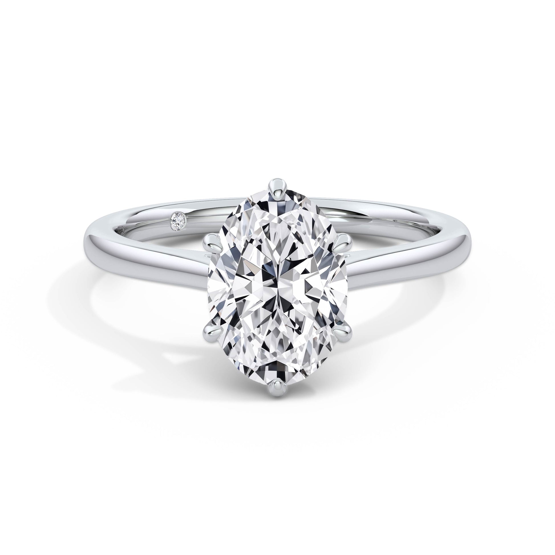 Abigail Platinum Oval Solitaire