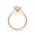 Abigail 18k Rose Gold Oval Solitaire