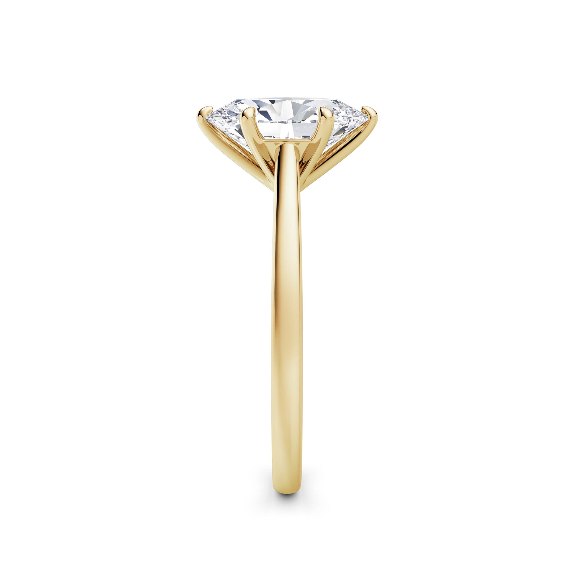 Abigail 18k Yellow Gold Oval Solitaire