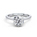 Abigail Platinum Round Solitaire