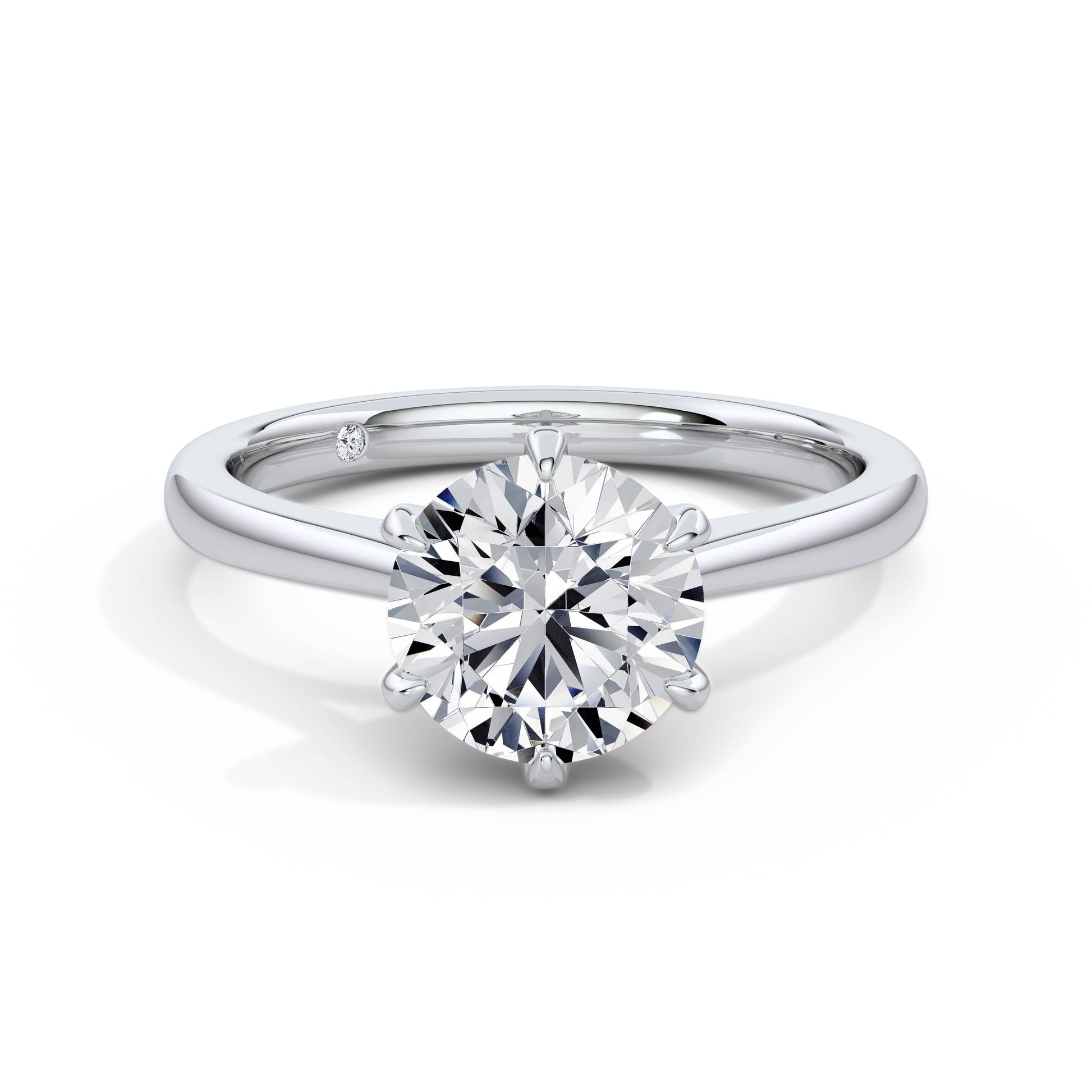 Abigail Platinum Round Solitaire