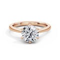 Abigail 18k Rose Gold Round Solitaire