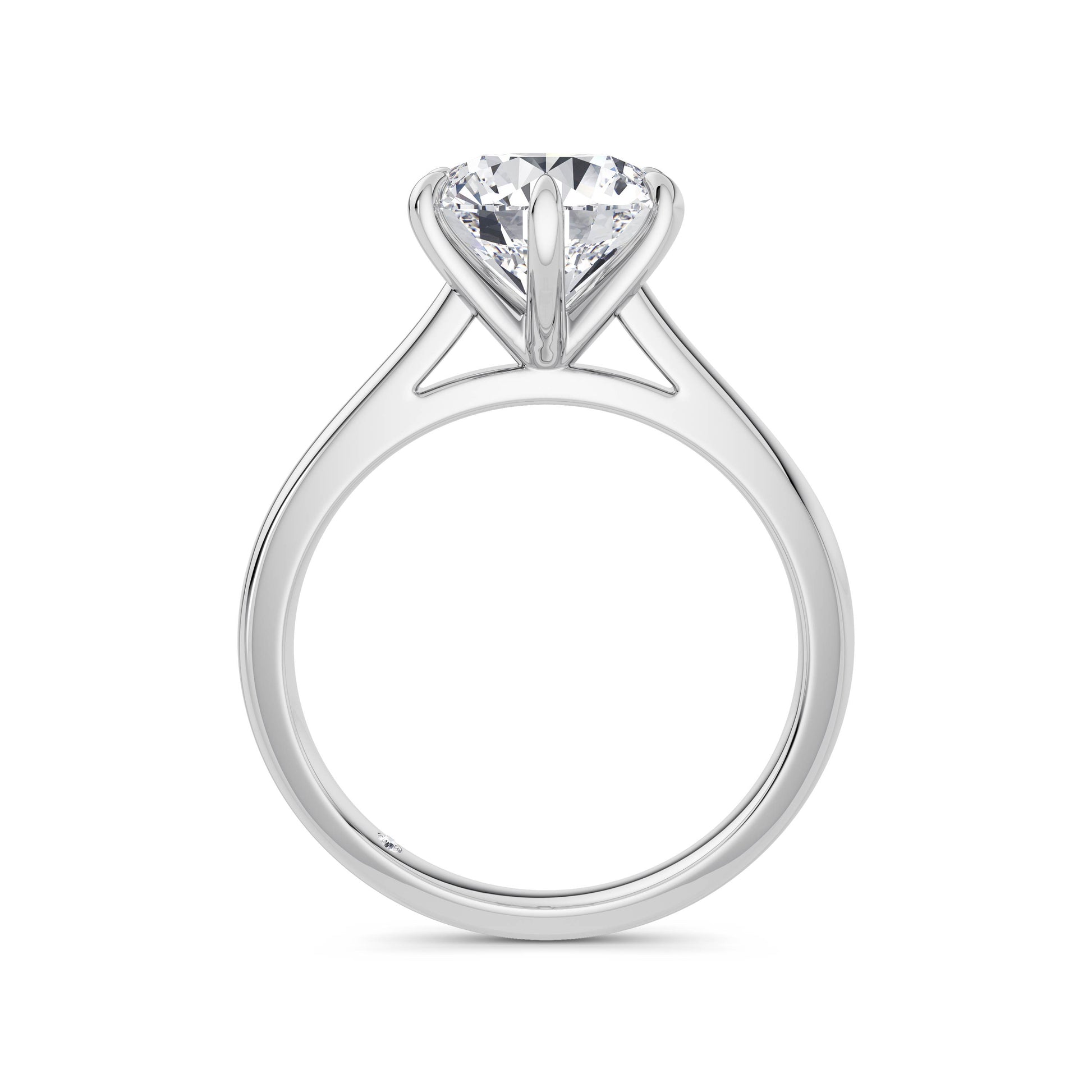 Abigail 18k White Gold Round Solitaire
