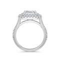Aimee Platinum Asscher Halo