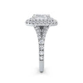 Aimee 18k White Gold Asscher Halo