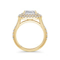 Aimee 18k Yellow Gold Asscher Halo