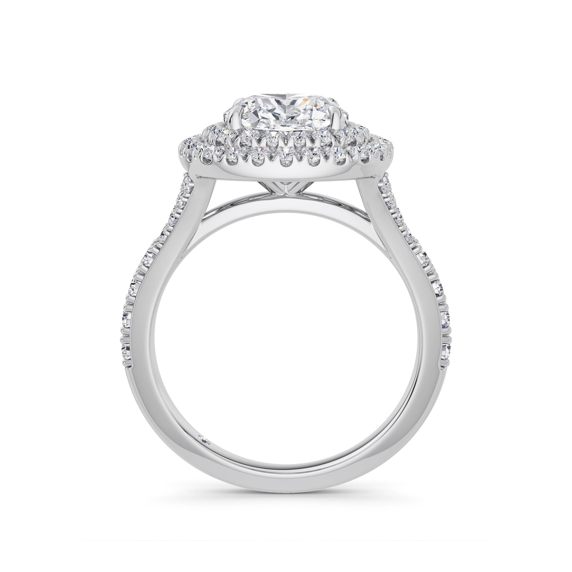 Aimee Platinum Cushion Halo