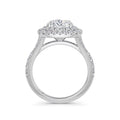 Aimee 18k White Gold Cushion Halo