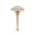 Aimee 18k Yellow Gold Elongated Cushion Halo