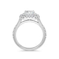 Aimee Platinum Emerald Halo