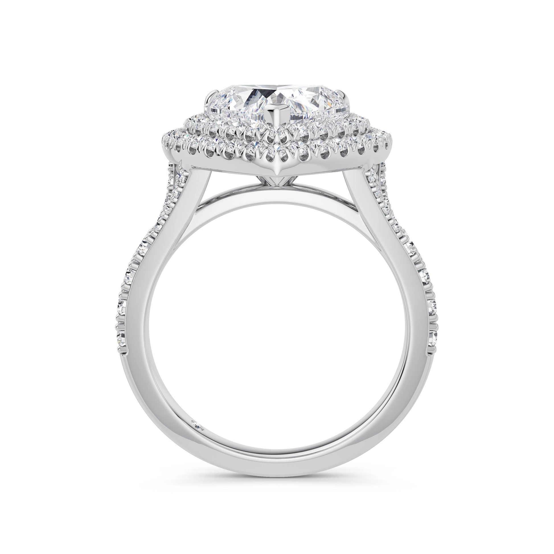 Aimee Platinum Heart Halo
