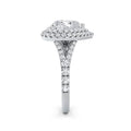 Aimee 18k White Gold Heart Halo