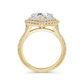 Aimee 18k Yellow Gold Heart Halo