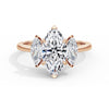Aimee 18k Rose Gold Marquise Trilogy