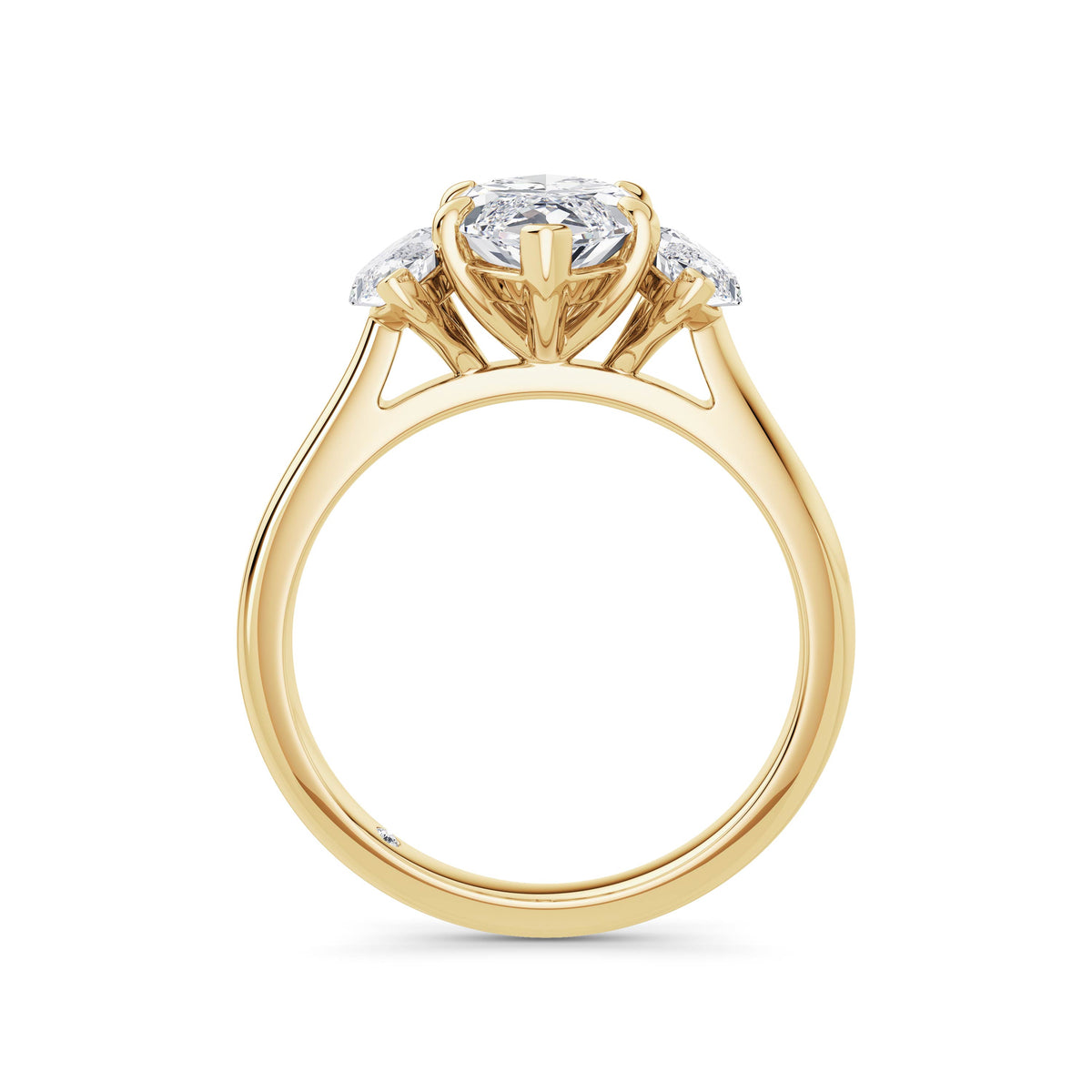 Aimee 18k Yellow Gold Marquise Trilogy