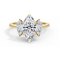 Aimee 18k Yellow Gold Marquise Trilogy