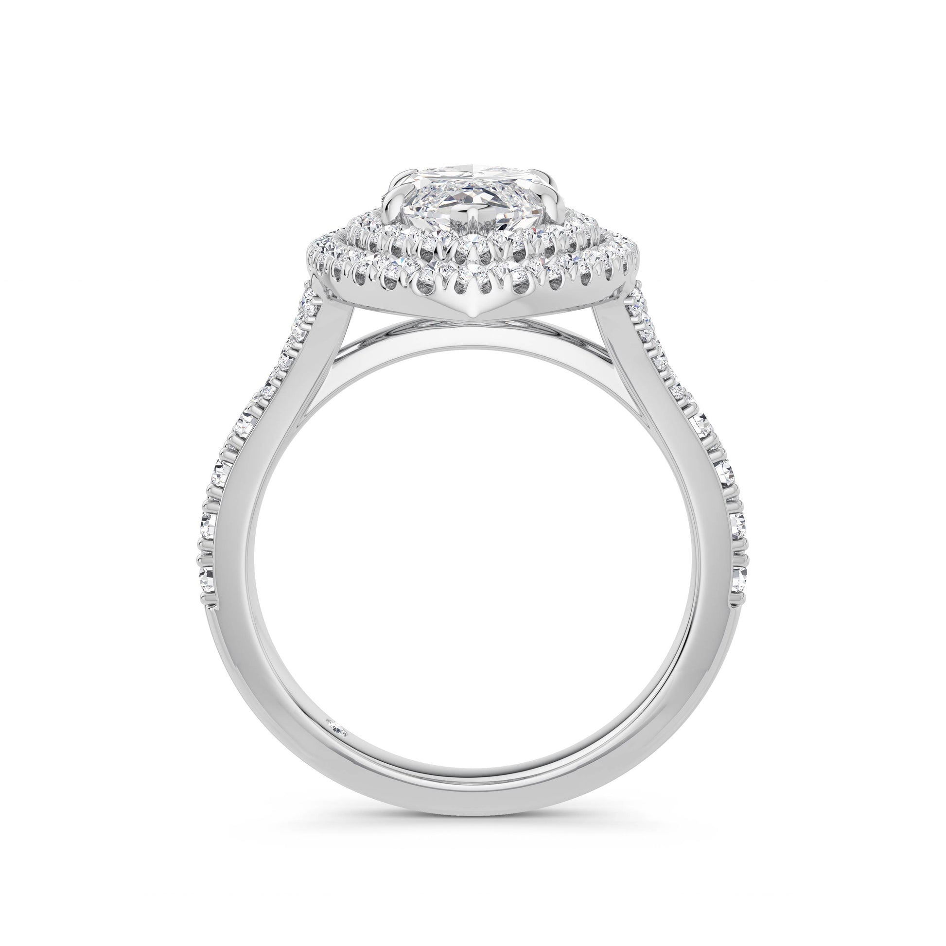 Aimee Platinum Marquise Halo