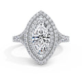 Aimee Platinum Marquise Halo