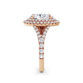 Aimee 18k Rose Gold Oval Halo