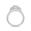 Aimee 18k White Gold Oval Halo
