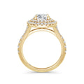 Aimee 18k Yellow Gold Oval Halo
