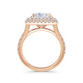 Aimee 18k Rose Gold Princess Halo