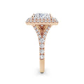 Aimee 18k Rose Gold Princess Halo