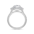 Aimee Platinum Round Halo