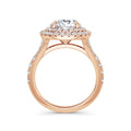 Aimee 18k Rose Gold Round Halo