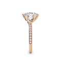 Aimee 18k Rose Gold Round Diamond Band
