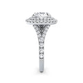 Aimee 18k White Gold Round Halo