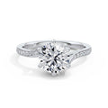 Aimee 18k White Gold Round Diamond Band
