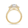 Aimee 18k Yellow Gold Round Halo