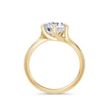 Aimee 18k Yellow Gold Round Diamond Band