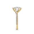 Aimee 18k Yellow Gold Round Diamond Band
