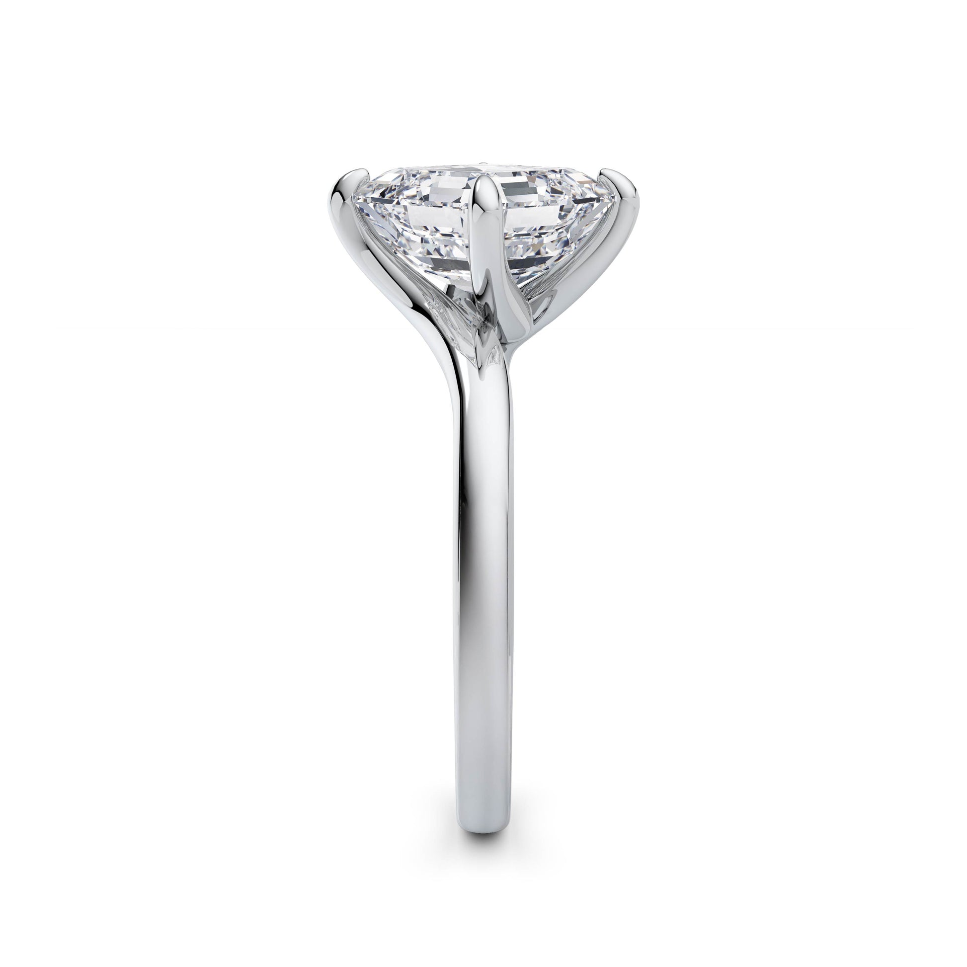 Andrea 18k White Gold Asscher Solitaire
