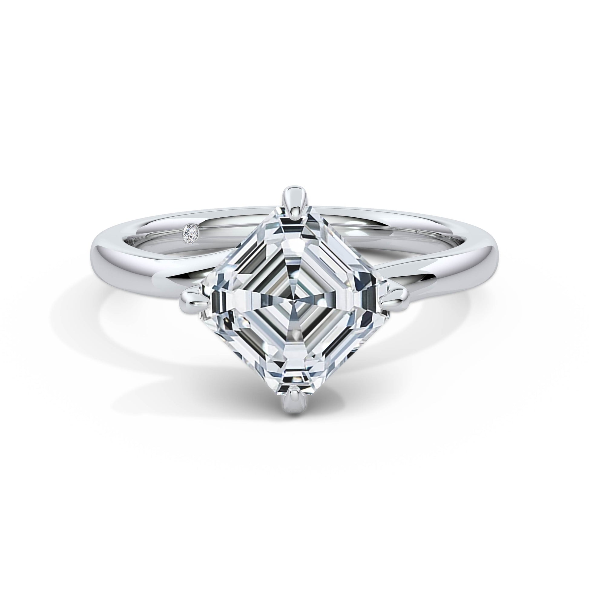 Andrea 18k White Gold Asscher Solitaire