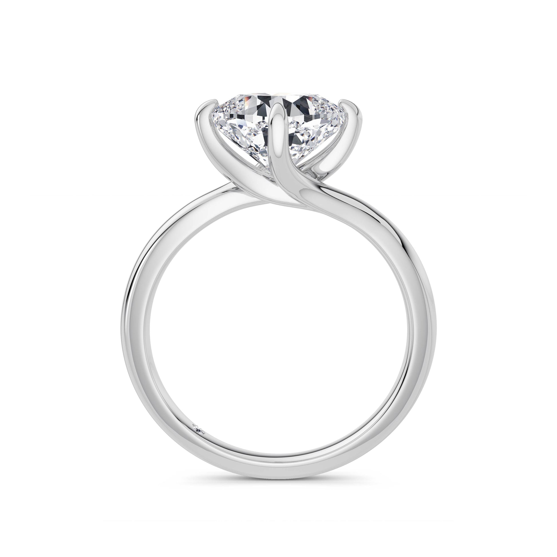 Andrea Platinum Cushion Solitaire