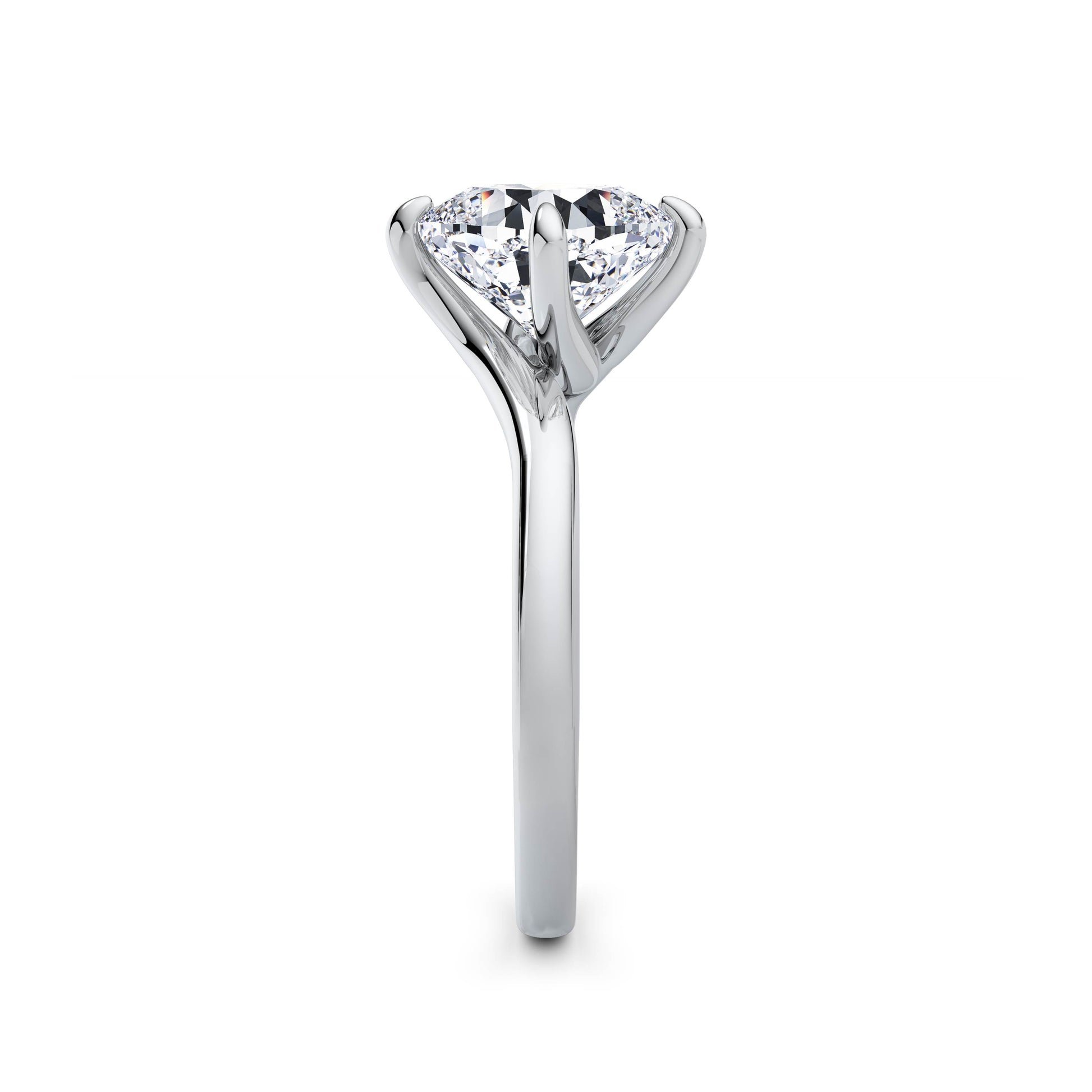 Andrea Platinum Cushion Solitaire