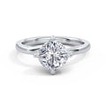 Andrea Platinum Cushion Solitaire