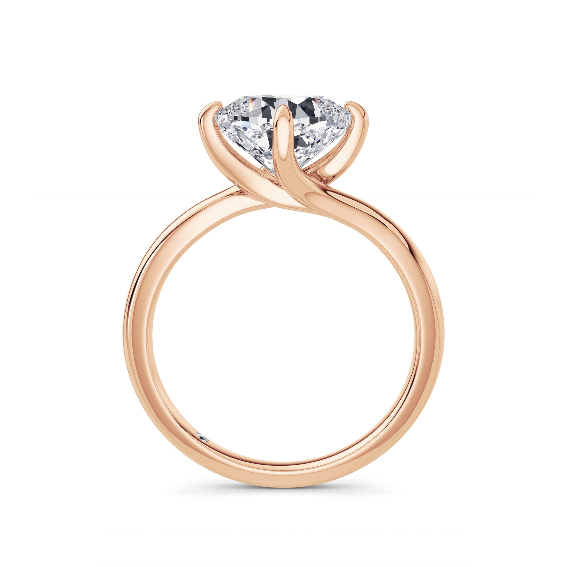 Andrea 18k Rose Gold Cushion Solitaire