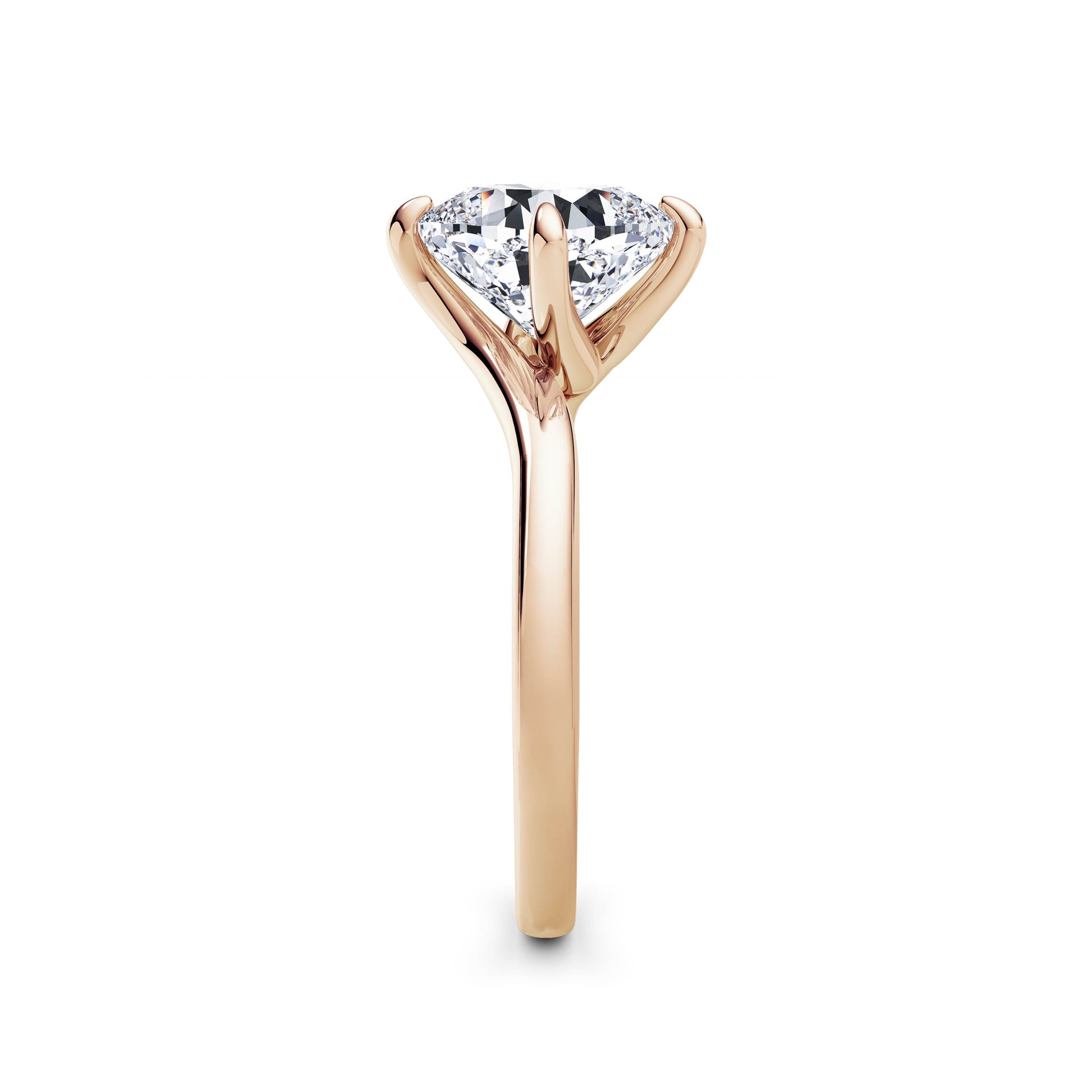 Andrea 18k Rose Gold Cushion Solitaire