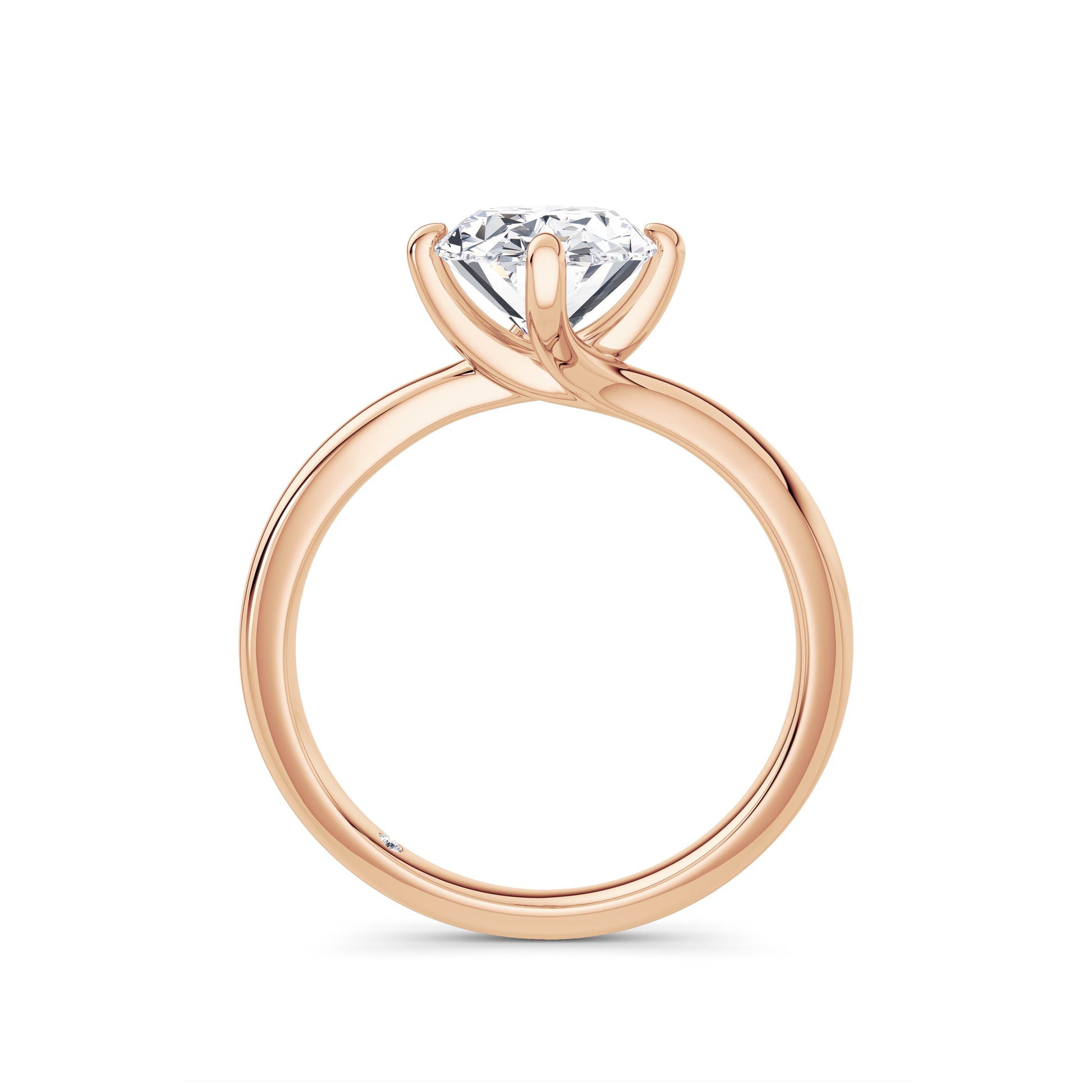 Andrea 18k Rose Gold Oval Solitaire