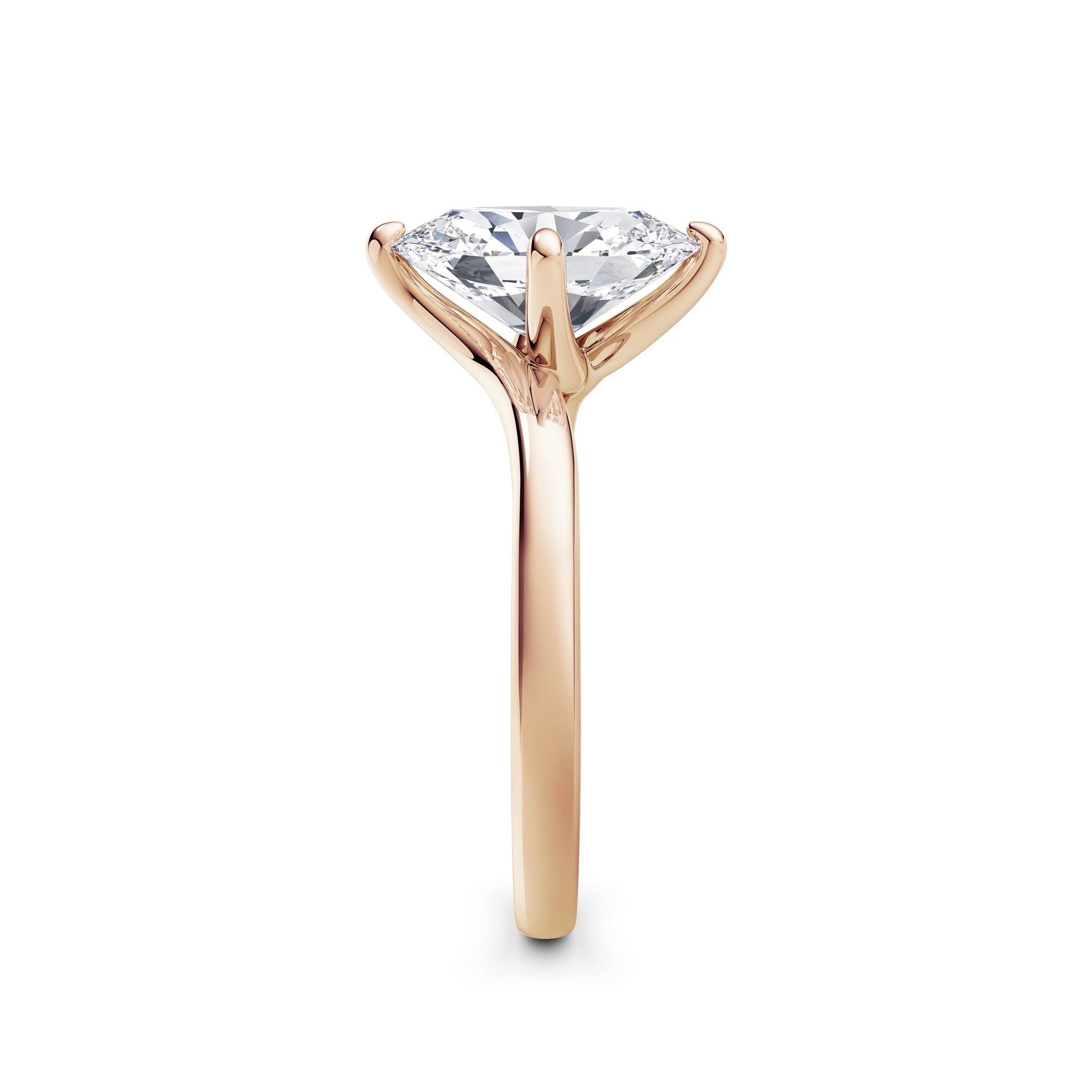 Andrea 18k Rose Gold Oval Solitaire