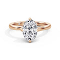 Andrea 18k Rose Gold Oval Solitaire