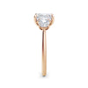 Anita 18k Rose Gold Asscher Trilogy