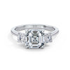 Anita 18k White Gold Asscher Trilogy